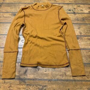 Free People long sleeve partial turtleneck small‎